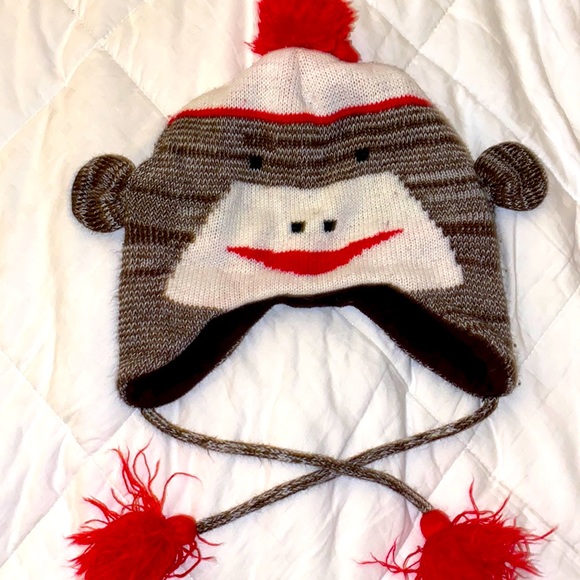 Boys sock monkey beanie - Picture 1 of 2